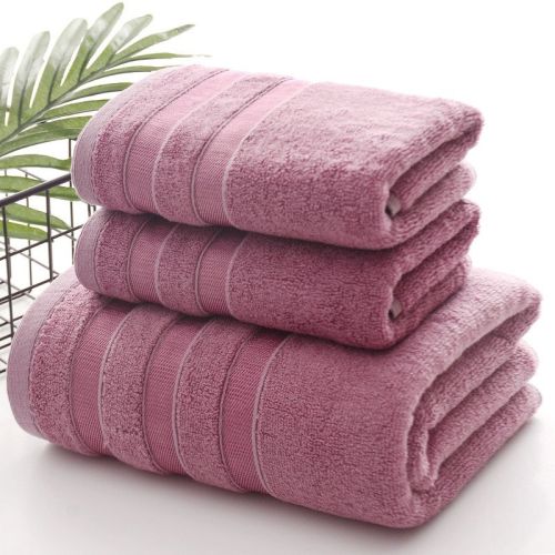Linen Bath Towel Set 3 Pieces Soft and Absorbent;  Premium Quality 100% Cotton 1 Bath Towel 1 Hand Towel 1 Washcloth