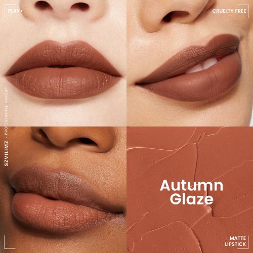 Szvilimz High Quality Silky Smooth Waterproof Matte Lipstick High color saturation