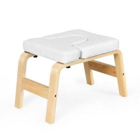 Sports Recreation Balance Training Yoga Inversion Headstand Bench (Color: White A)